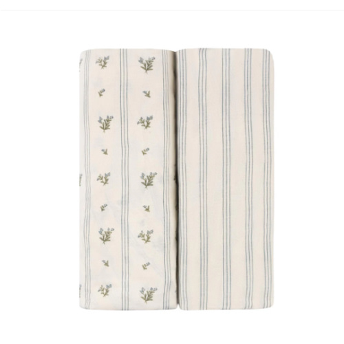 Linear Berry Leaf Bassinet Sheet Set – Ely's & Co.