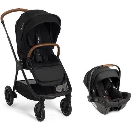 Nuna TRIV next + PIPA urbn Baseless Infant Car Seat Travel System - Caviar