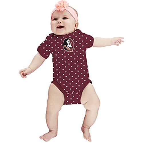 Two Feet Ahead Hearts Baby Bodysuit Creeper Baby Girl Clothes Newborn Infants Sizes 0-3M 6M 12M