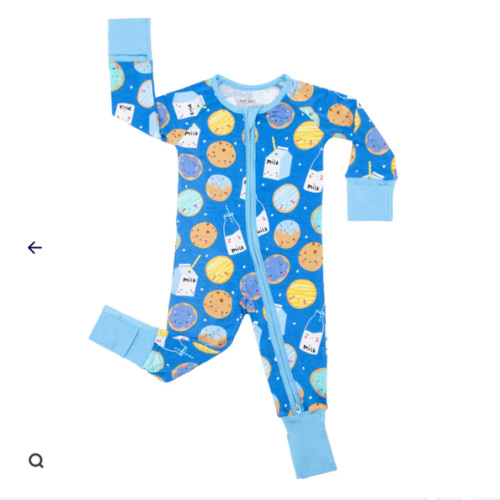Blue Cookies & Milk Zippy - Little Sleepies