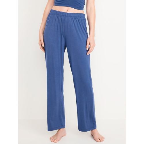 Mid-Rise Knit Jersey Pajama Pant