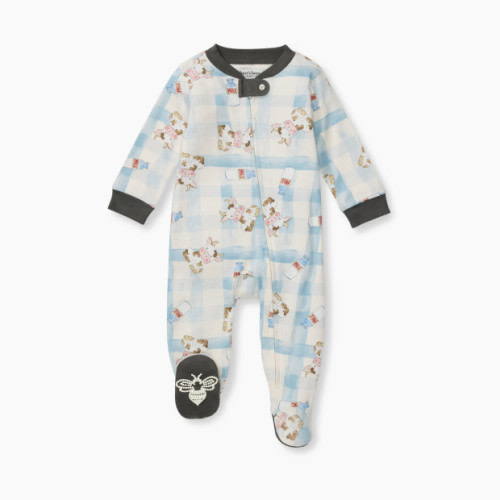 Burt's Bees Baby Sleep & Play - Little Moo Blue, Newborn