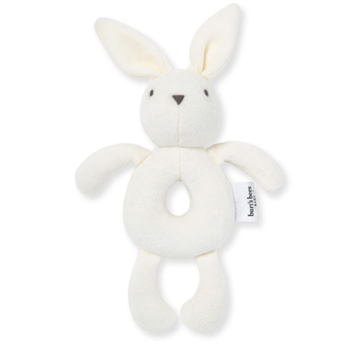 Burt's Bees Baby Unisex Infant Rattle Toy, Nursery Sensory Animal Plush Made with 100% Organic Cotton Shell and Polyester Fill, Sweet Bear, Bunny, or Dog Stuffed Animals for Babies