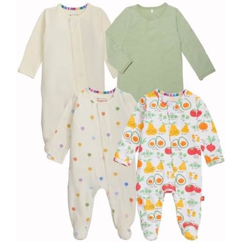 Magnetic Me Cloudstretch 4-Pack Bundle | Magnetic Baby Footie Pajamas