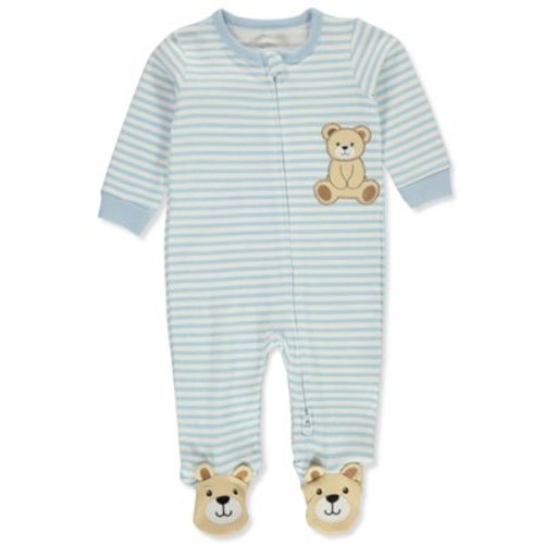 Koala Baby Baby Boys' Bear Footed Coveralls - indigo blue, 0 - 3 months (Newborn)