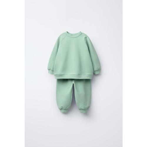 SWEATSHIRT AND JOGGER PANTS MATCHING SET - Ecru | ZARA United States