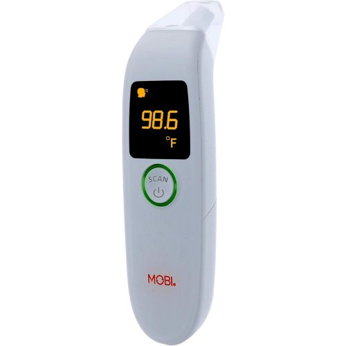 MOBI DualScan FeverTrack Ear & Forehead Thermometer w/Medication Reminder Alarm, Fever Thermometer, Forehead and Ear Thermometer, Medical Thermometer, Baby and Infant Thermometer, Battery Included