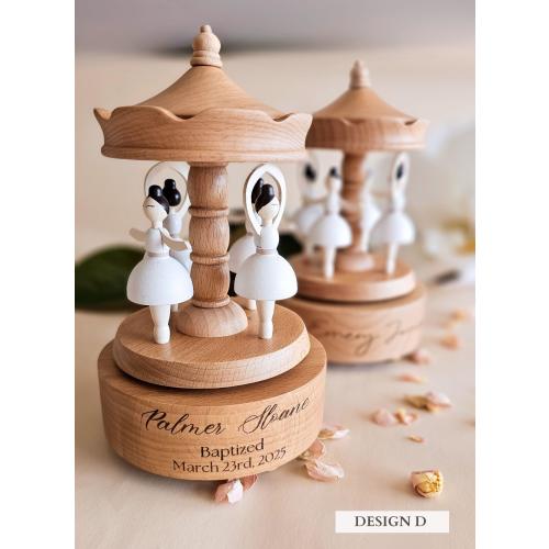 Baby Keepsake Musical Box - Blush Ballerinas