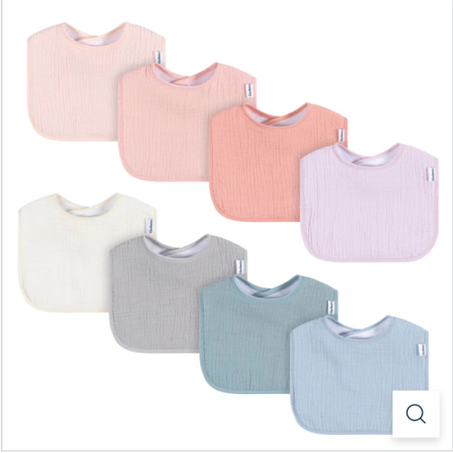 8-Pack Baby Girls Pastel Muslin Drooling Bibs – Gerber Childrenswear