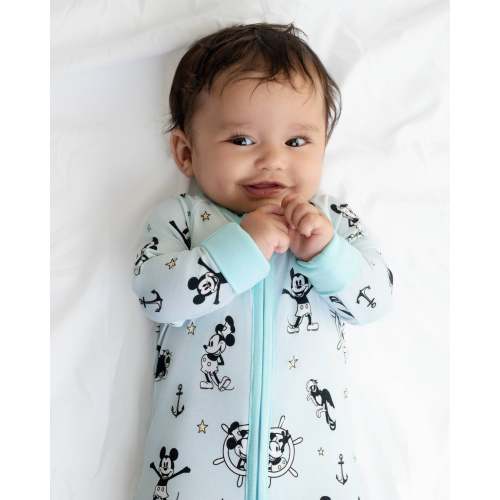 Steamboat Willie Blue Zip Romper