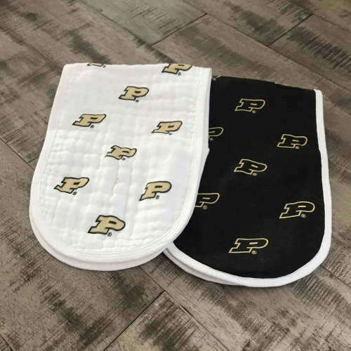 Purdue University 2pk Burp Cloths – Three Little Anchors