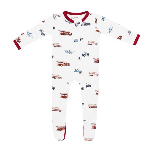Zippered Footie in First Responder