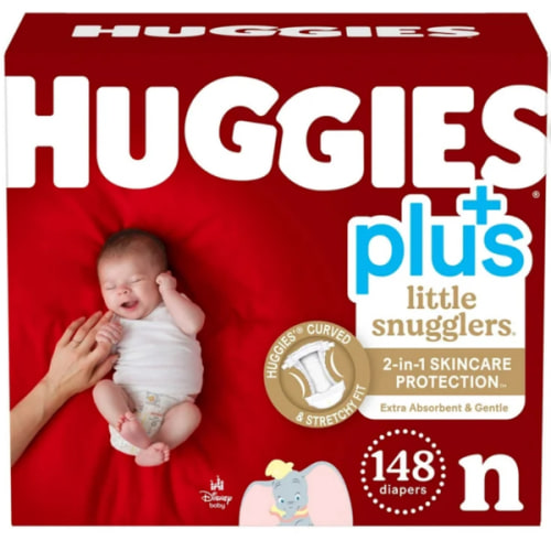 Huggies Little Snugglers Plus Baby Diapers Size Newborn