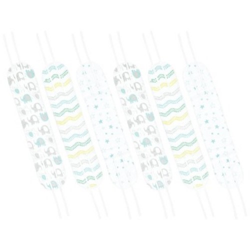 Luvable Friends Unisex Baby Belly Binder 6pk, Basic Elephant, 0-6 Months