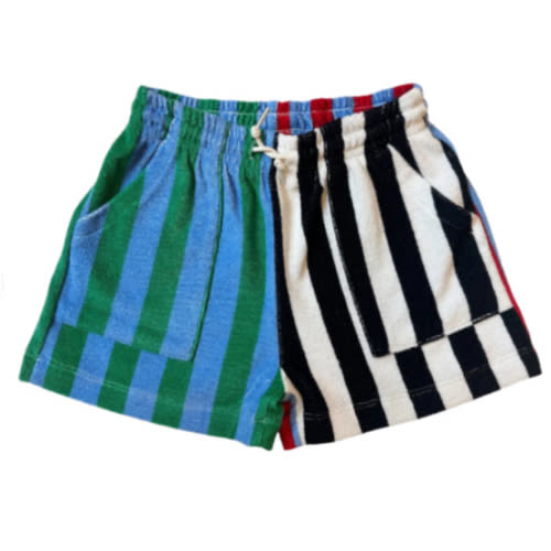 Baby and Kid Terry Striped Shorts | Multi – OMAMImini