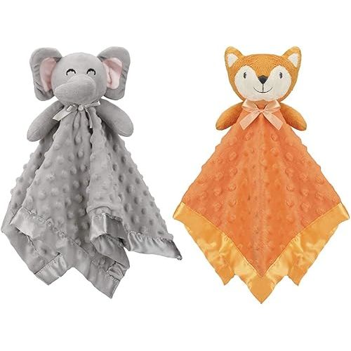 Pro Goleem Elephant and Fox Security Blanket,16''