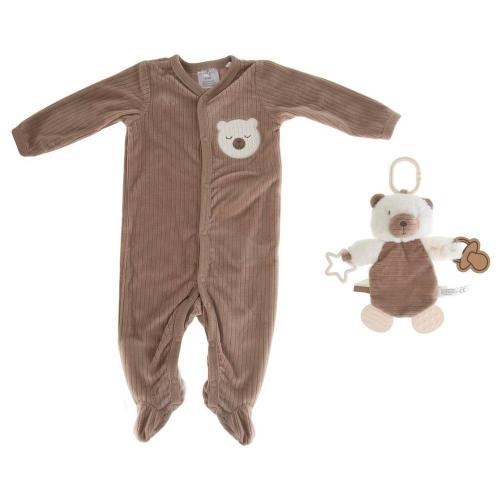Footie Pajamas & Stuffed Bear Toy