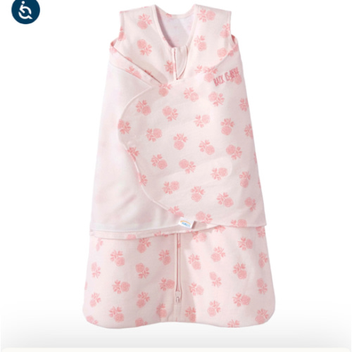 Rose Toss Blush Cotton Swaddle - Newborn | HALO