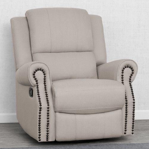 Free Shipping! Delta Children Drake Nursery Glider Swivel Recliner, Flax