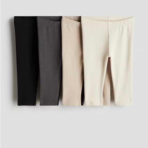 4-pack Cotton Jersey Leggings