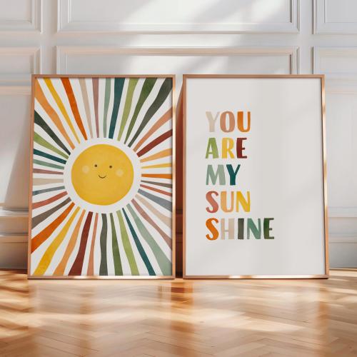 Set of 2 Rainbow Prints