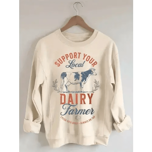 Support Your Local Farmer Breastfeeding Sweatshirt