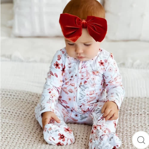 Ruffle Zipper Footies for Girls*