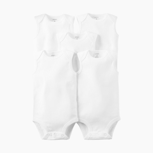 Carter's Tank Bodysuit (5 Pack) - White, 3 M