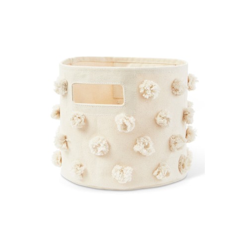 Pompom Canvas Bin