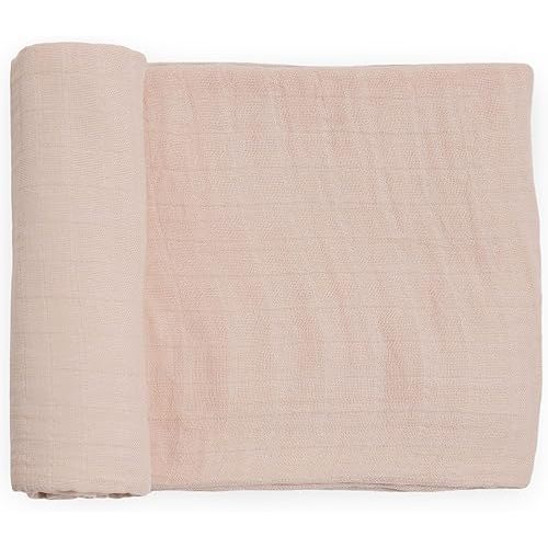 Little Unicorn 100% Certified Natural Organic Cotton Muslin Swaddle Blanket (Rosie)
