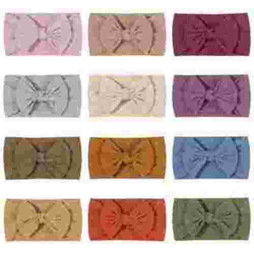 JOYOYO 12 PCS 6.5Inch Baby Nylon Headbands Hairbands Hair Bow Elastics for Baby Girls Newborn Infant Toddlers Kids