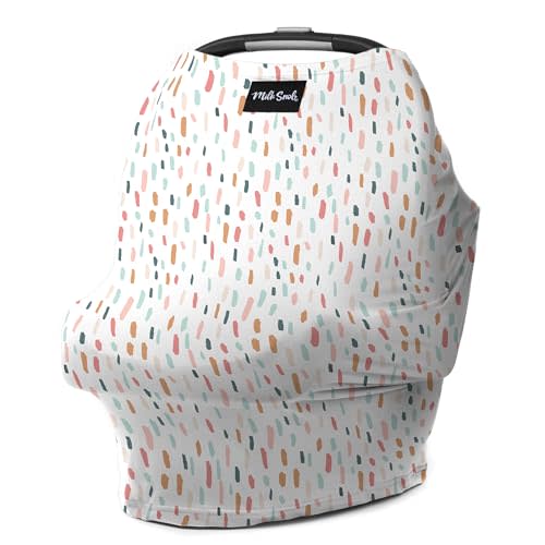 Milk Snob Original 5-in-1 Cover - Nursing Cover for Breastfeeding - Baby Car Seat Cover, Carseat Canopy & Stroller - Essential All-in-One Cover - Gift for Mom, Baby (Quinn)