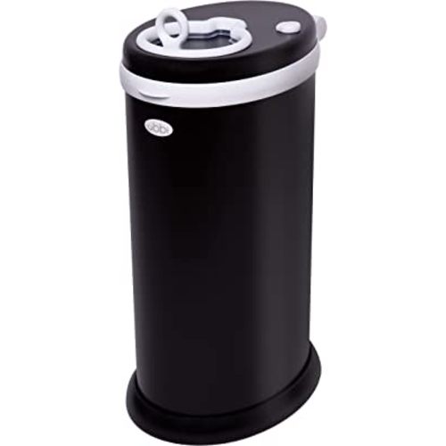 Ubbi Steel Odor Locking, No Special Bag Required Money Saving, Awards-Winning, Modern Design, Registry Must-Have Diaper Pail, Matte Black