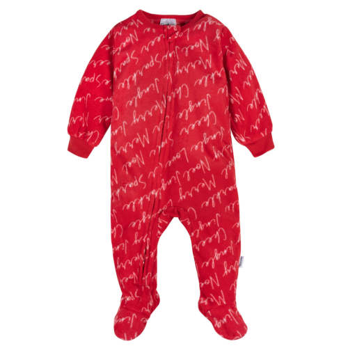 Baby & Toddler Neutral Merry MISPRINT Footed Fleece Pajamas – Gerber Childrenswear