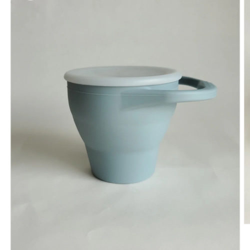 Silicone Snack Cup- Dusty Blue