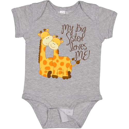 inktastic My Big Sister Loves Me Baby Bodysuit