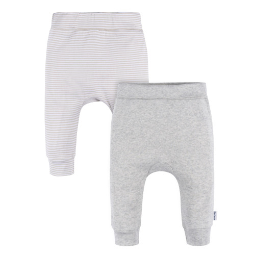 Gerber Baby Neutral Grow With Me Pant, 2-Pack, Sizes Newborn - 12 Months