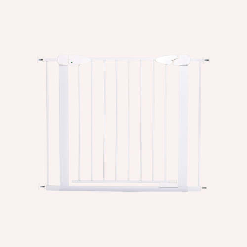 Boston Magnetic Auto-Close Security Gate - Fits with 2 X 7cm Extensions - White