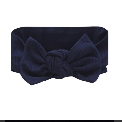 Hayden Ribbed Headband - navy