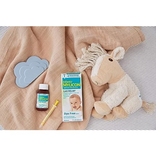 MYLICON Infants Gas Relief Drops for Infants and Babies, Dye Free Formula, 1 Fluid Ounce - 1 Fl Oz (Pack of 1)