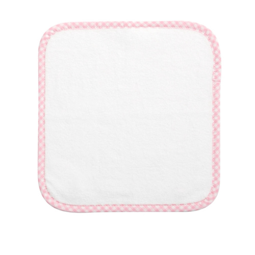 Gingham Washcloths in Set of 3 | Pottery Barn Kids in Pink