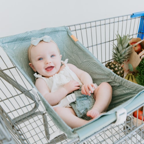 Baby Shopping Cart Hammock | Sage Leaves