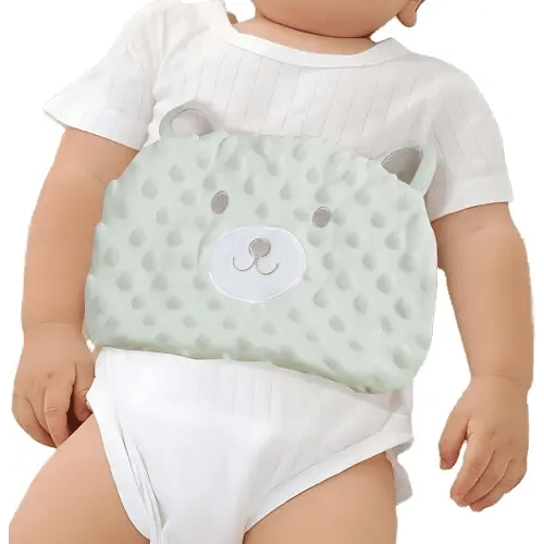 Baby Colic and Gas Relief - Cassia Seed Heated Tummy Wrap,Baby Heating Pad Swaddle Belt Relieves and Soothes Gas,Bloating and Upset Stomach (Green)