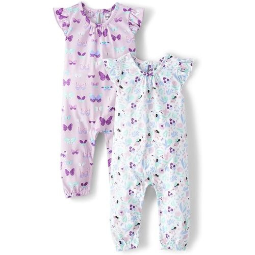 Amazon.com: The Children's Place baby-girls And Newborn Sleeveless Rompers 2-pack: Clothing, Shoes & Jewelry