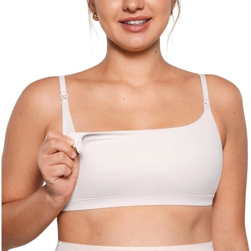INLYRIC Women's Inbarely Soft Nursing Bras Unlined Bralettes Maternity Bra for Breastfeeding Unpadded Comfy Sleep Seamless