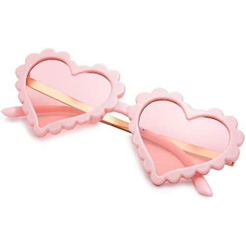 COASION Kids Heart Girls Sunglasses UV 400 Protection for Toddler Party Beach Shades Age 3-10