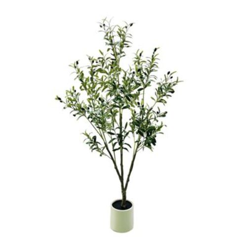 6FT Artificial Olive Tree 180cm Indoor Decor - Tall Faux Plant UV Resistant & Adjustable - Large Fake Plant for Living Room Home Office