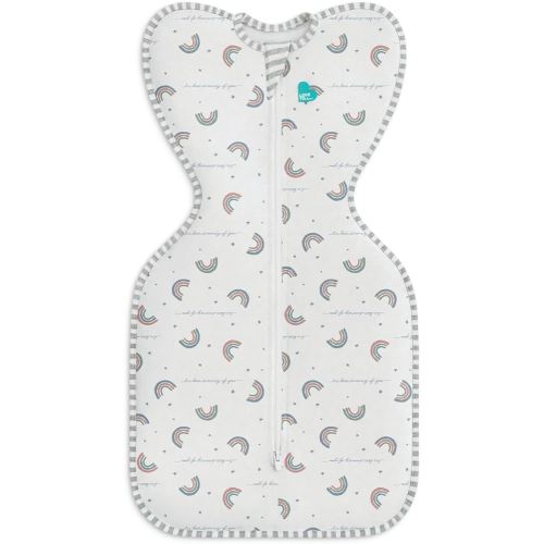 Love to Dream Swaddle UP, Baby Sleep Sack, Self-Soothing Swaddles for Newborns, Get Longer Sleep, Snug Fit Helps Calm Startle Reflex, New Born Essentials for Baby, 1.0 TOG, 8-13lb, Rainbow Dream