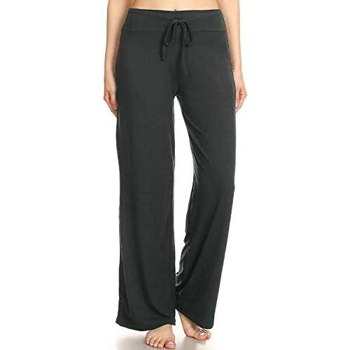 Leggings Depot Women's Drawstring Pajama Pants Wide Leg Casual Lounge Pants | Comfy Sleepwear | Yoga Pants