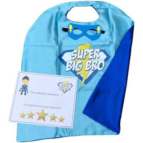 Superhero Sibling Inspirational Cape And Mask Set Great For Those Little Role Models Expecting A Sibling